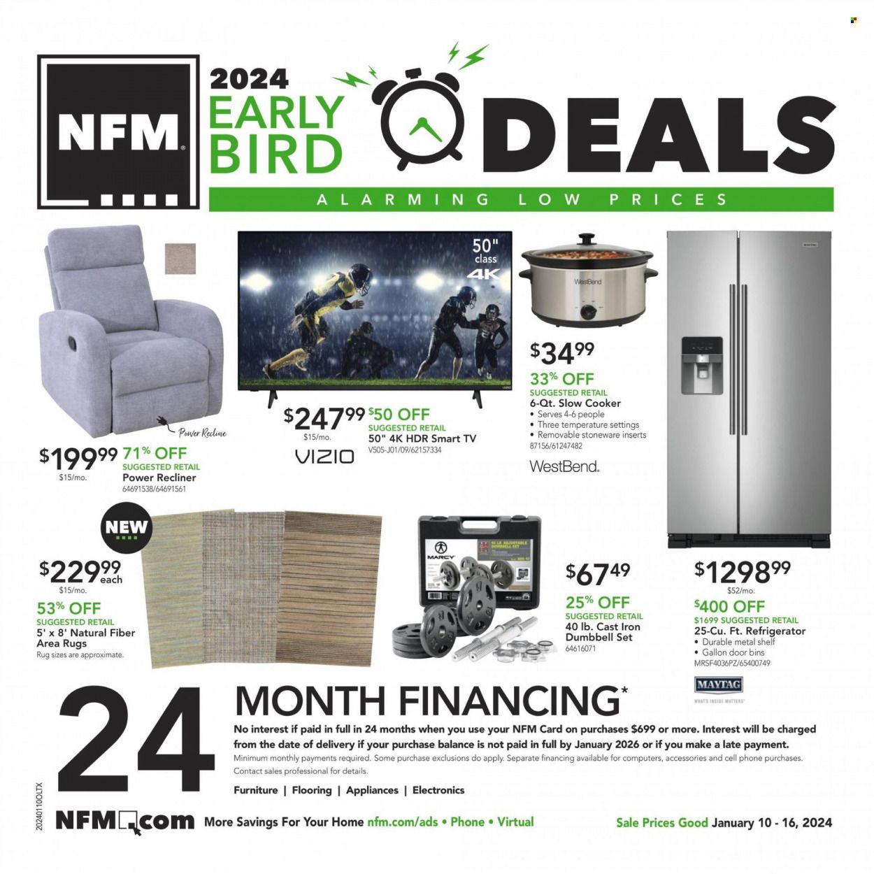 Nebraska Furniture Mart (IA, KS, NE, TX) Weekly Ad Flyer Specials January 10 to January 16, 2024