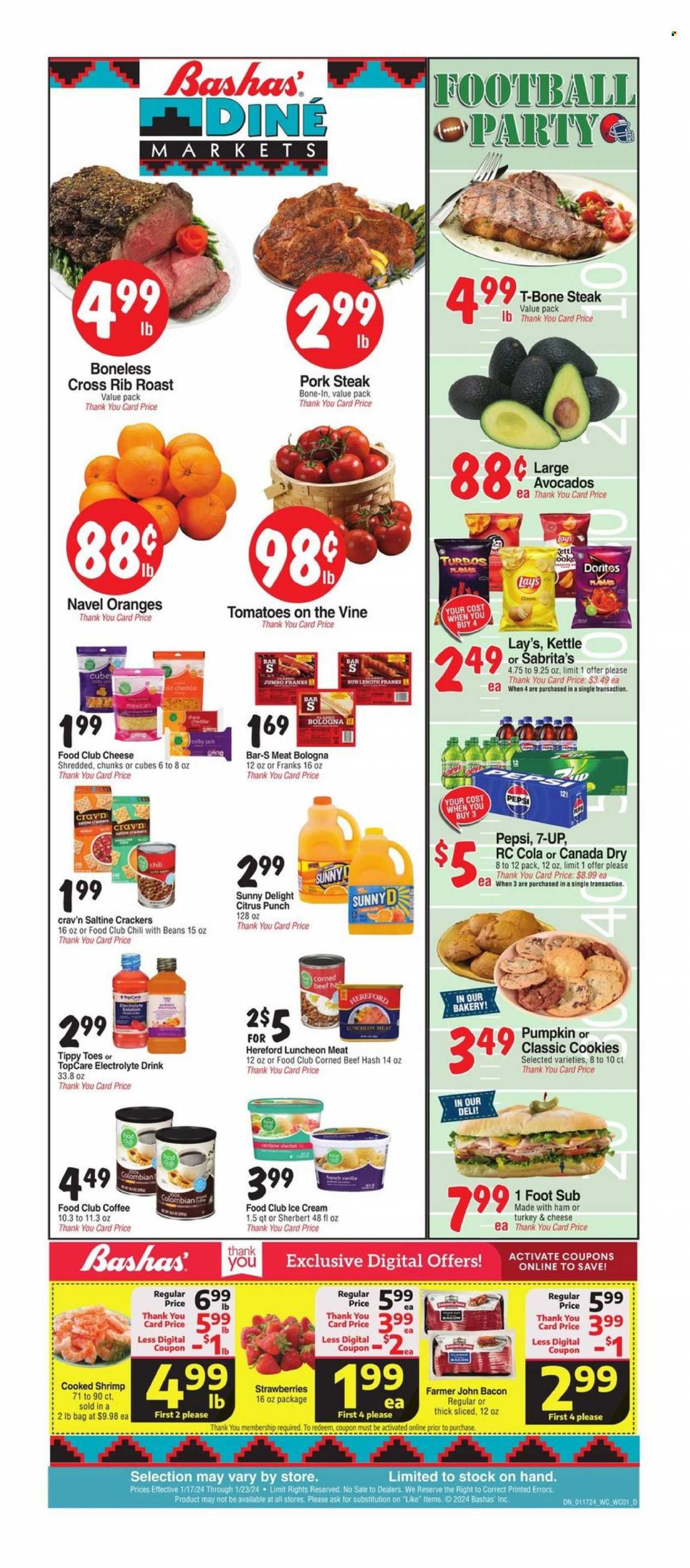 Bashas' Diné Markets (AZ, NM) Weekly Ad Flyer Specials January 17 to January 23, 2024