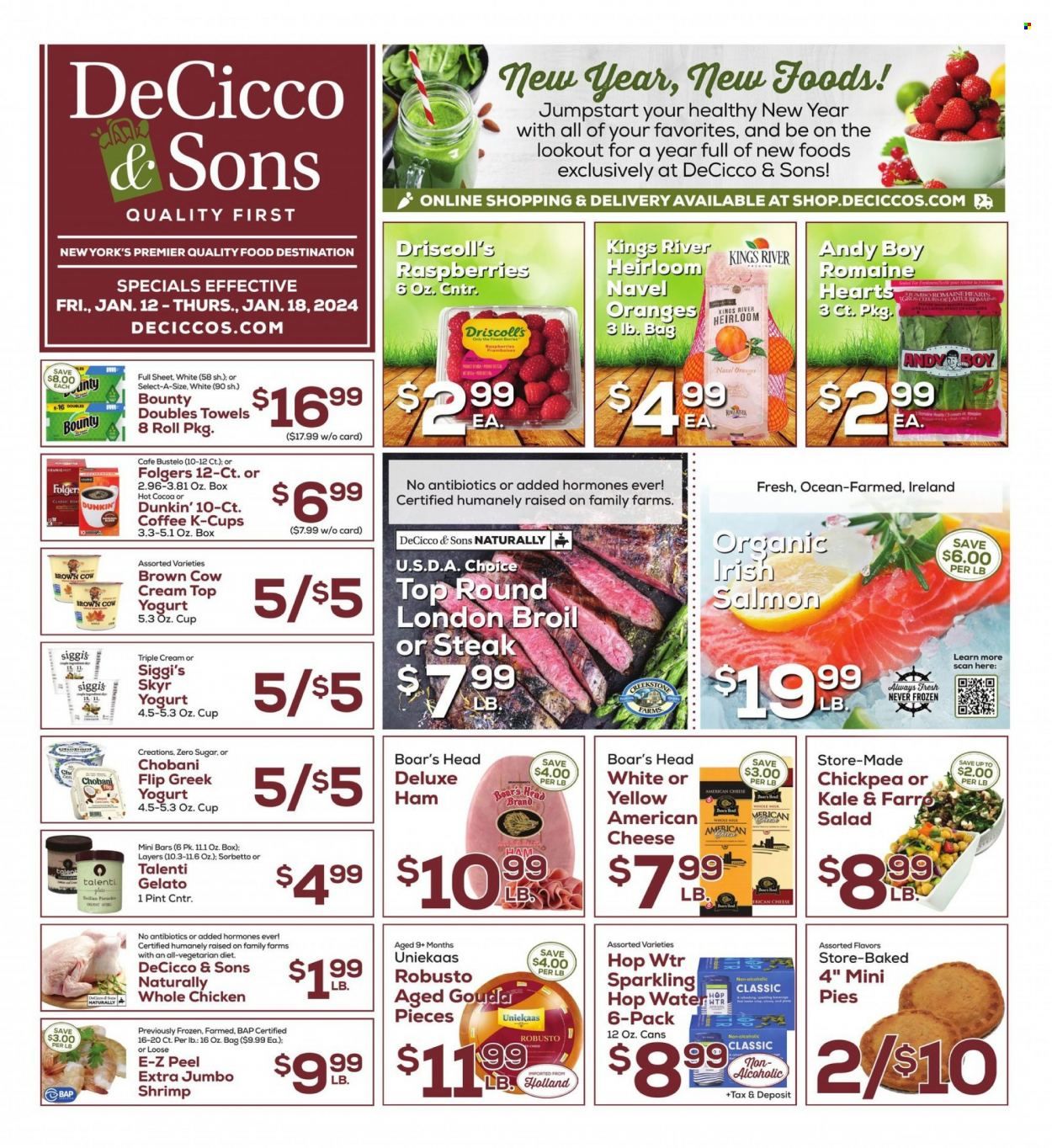DeCicco & Sons (NY) Weekly Ad Flyer Specials January 12 to January 18, 2024