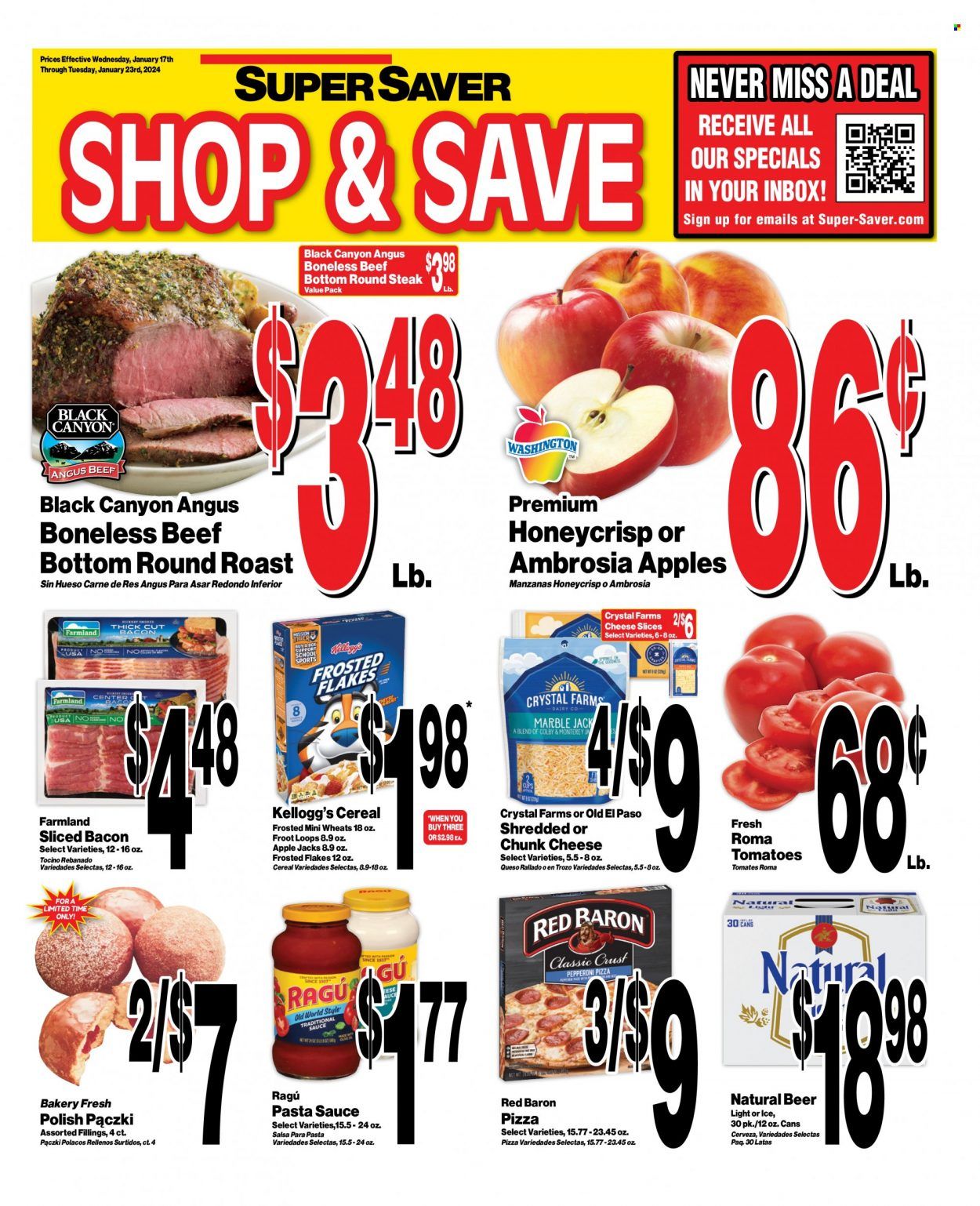 Super Saver Weekly Ad Flyer Specials January 17 to January 23, 2024