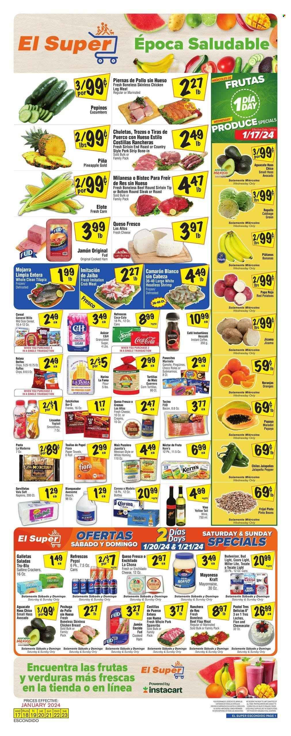 El Super (CA) Weekly Ad Flyer Specials January 17 to January 23, 2024