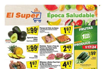 El Super (CA) Weekly Ad Flyer Specials January 17 to January 23, 2024