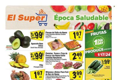 El Super (CA) Weekly Ad Flyer Specials January 17 to January 23, 2024
