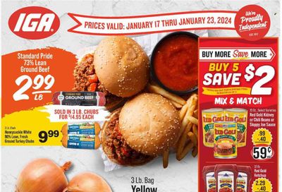 IGA (TN) Weekly Ad Flyer Specials January 17 to January 23, 2024