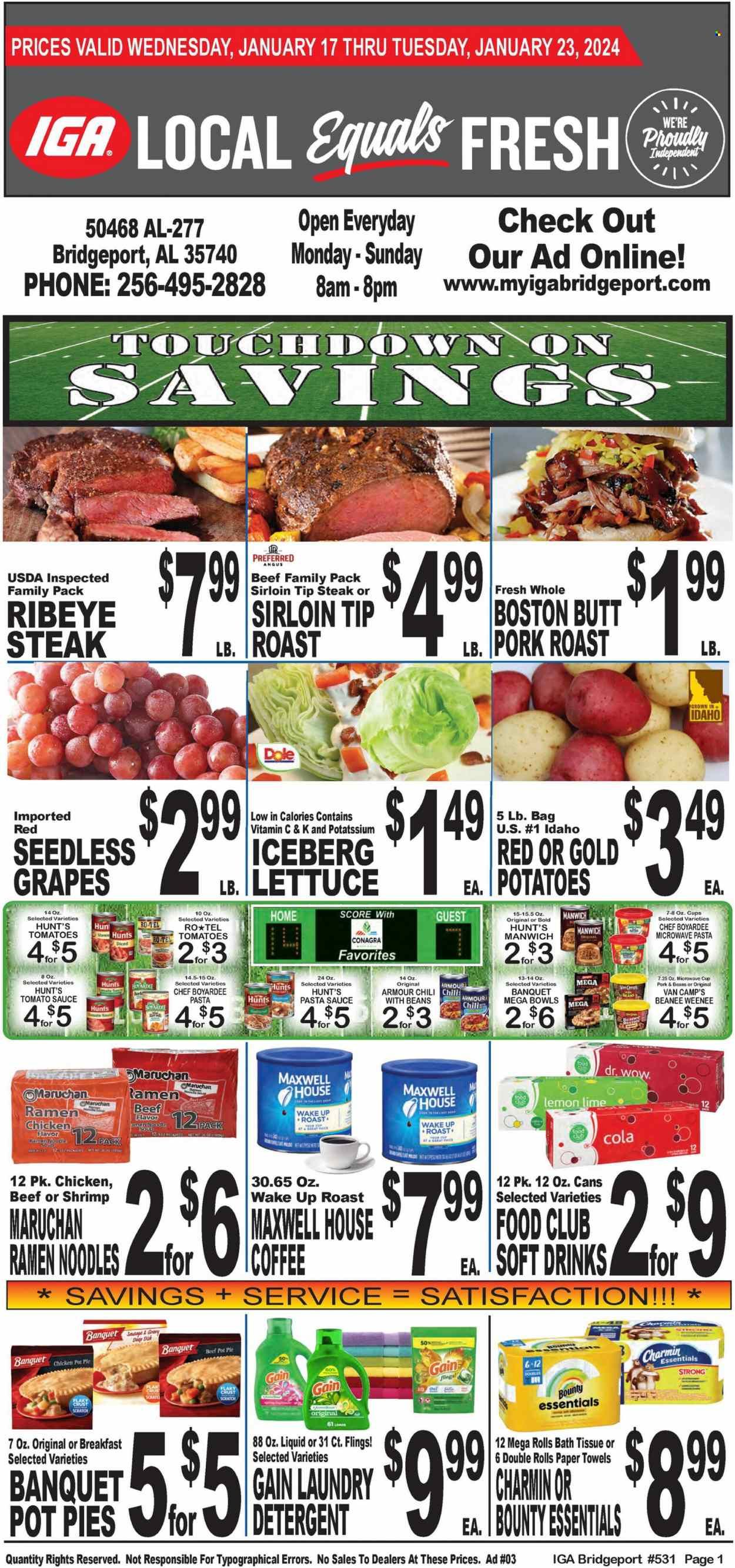 IGA (50) Weekly Ad Flyer Specials January 17 to January 23, 2024