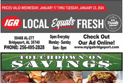IGA (50) Weekly Ad Flyer Specials January 17 to January 23, 2024