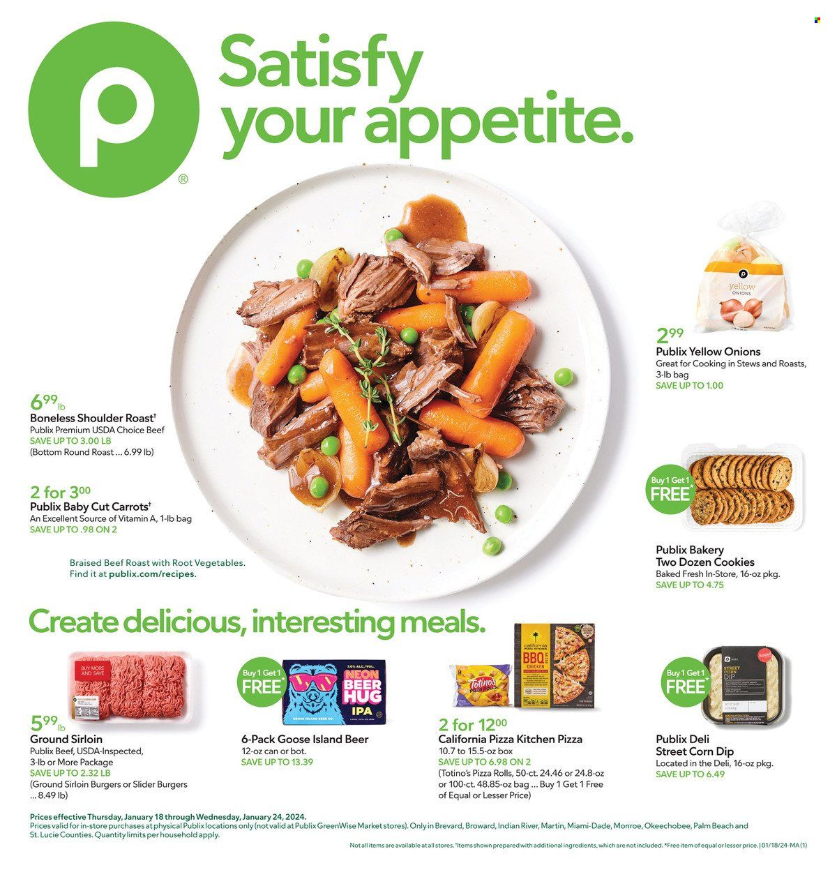 Publix (AL, FL, GA, NC, SC, TN) Weekly Ad Flyer Specials January 18 to January 24, 2024