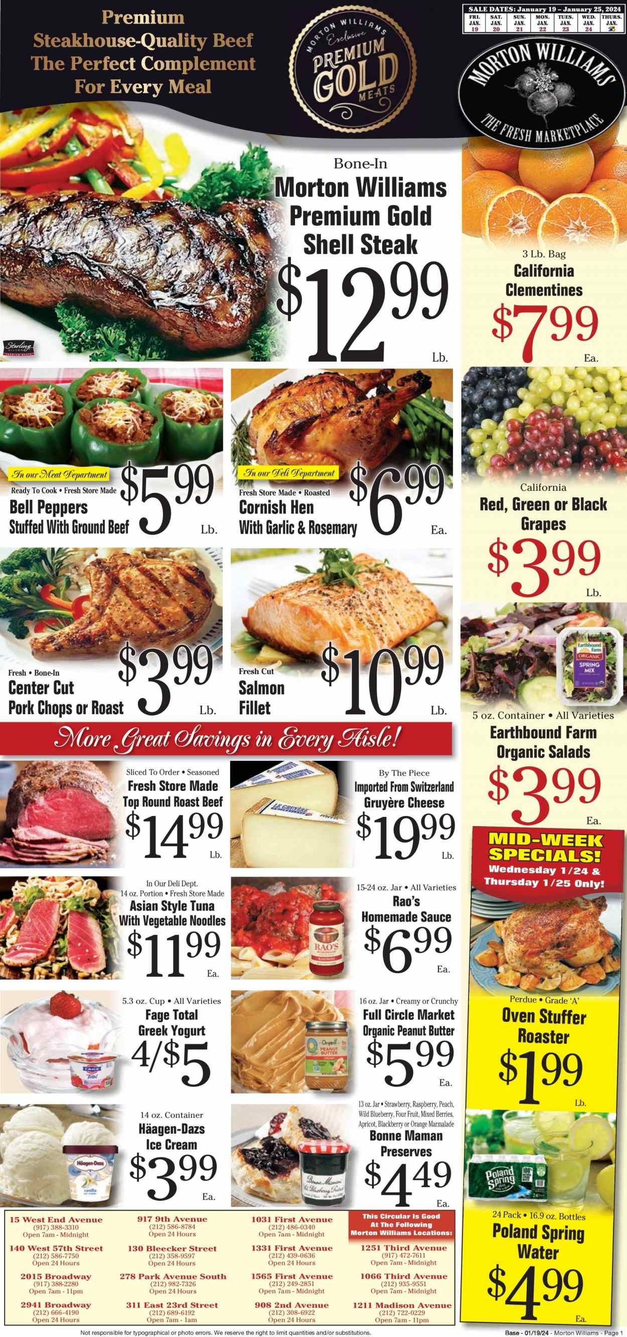 Morton Williams (NY) Weekly Ad Flyer Specials January 19 to January 25, 2024