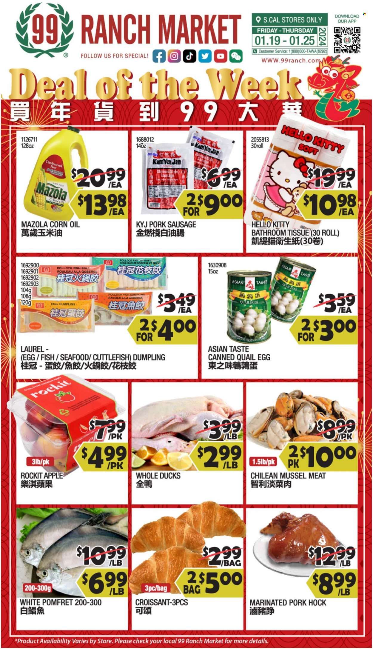 99 Ranch Market (10, 19, 40, CA, MD, NJ, OR, TX, WA) Weekly Ad Flyer Specials January 19 to January 25, 2024