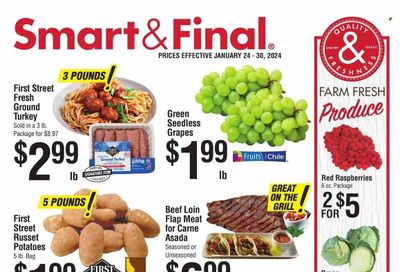 Smart & Final (CA) Weekly Ad Flyer Specials January 24 to January 30, 2024