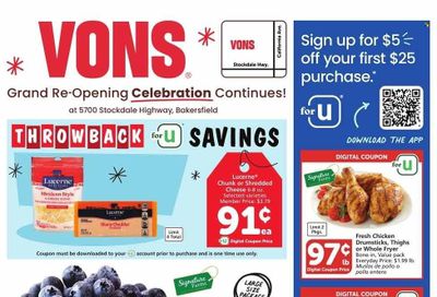 Vons (CA) Weekly Ad Flyer Specials January 24 to January 30, 2024