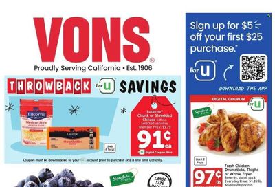 Vons (CA) Weekly Ad Flyer Specials January 24 to January 30, 2024