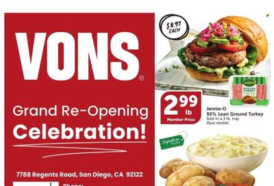 Vons (CA) Weekly Ad Flyer Specials January 24 to January 30, 2024