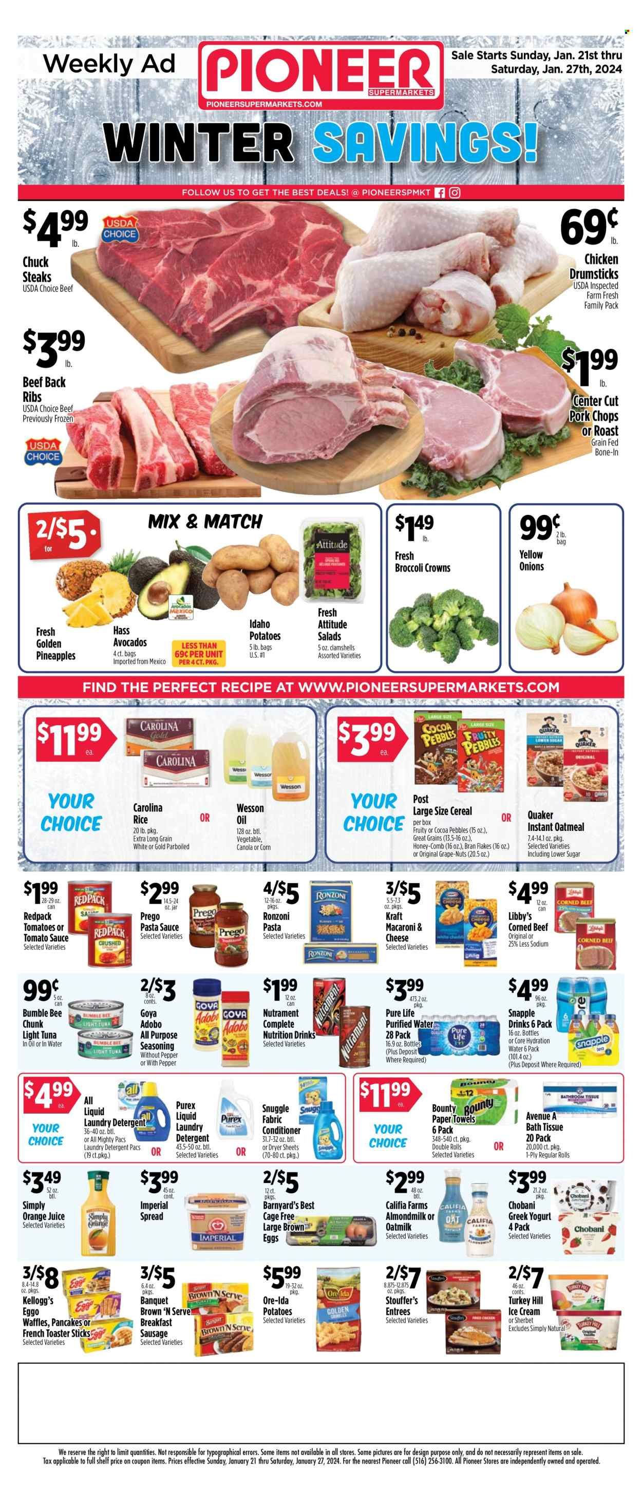 Pioneer Supermarkets (NJ, NY) Weekly Ad Flyer Specials January 21 to January 27, 2024