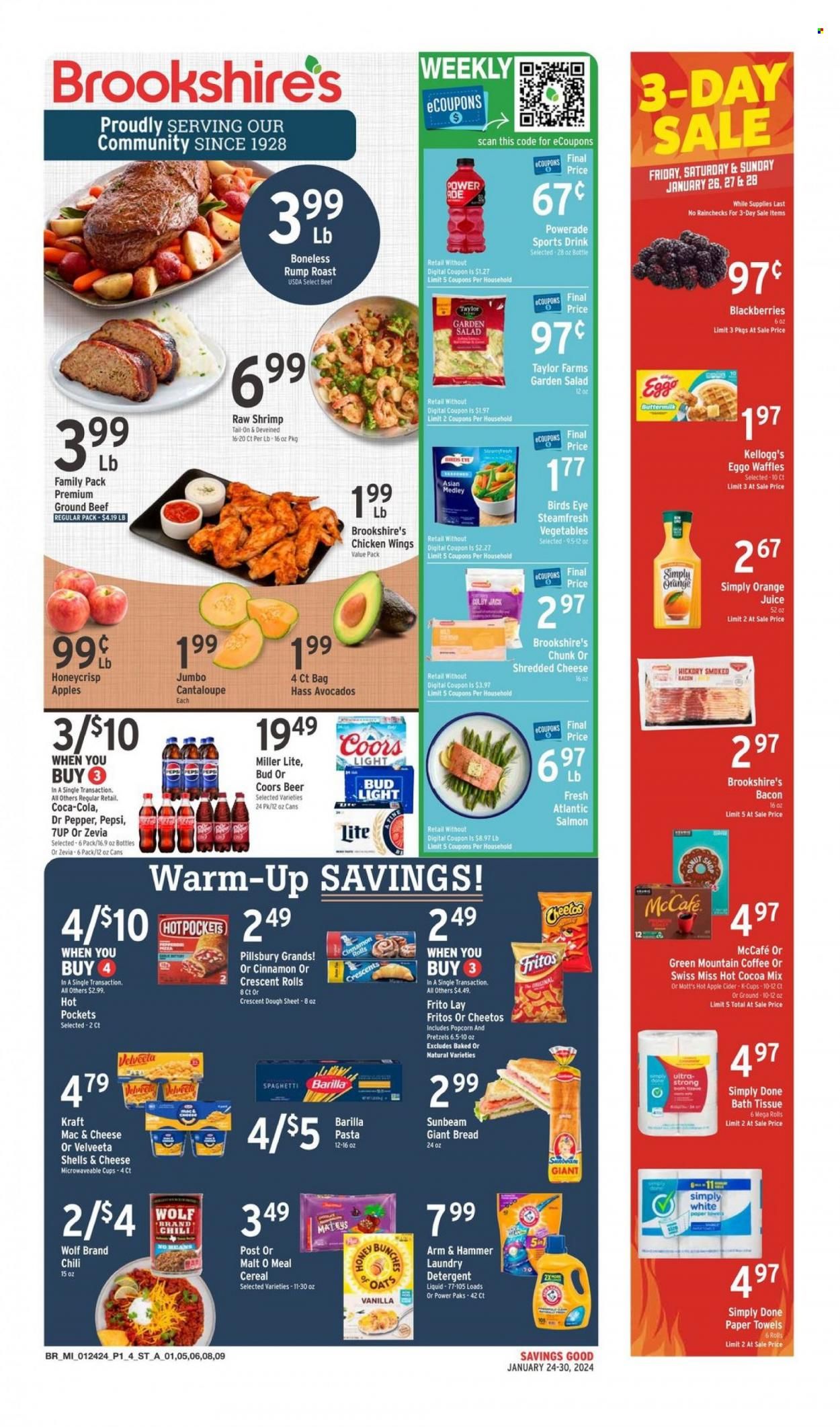 Brookshires (AR, LA, TX) Weekly Ad Flyer Specials January 24 to January 30, 2024