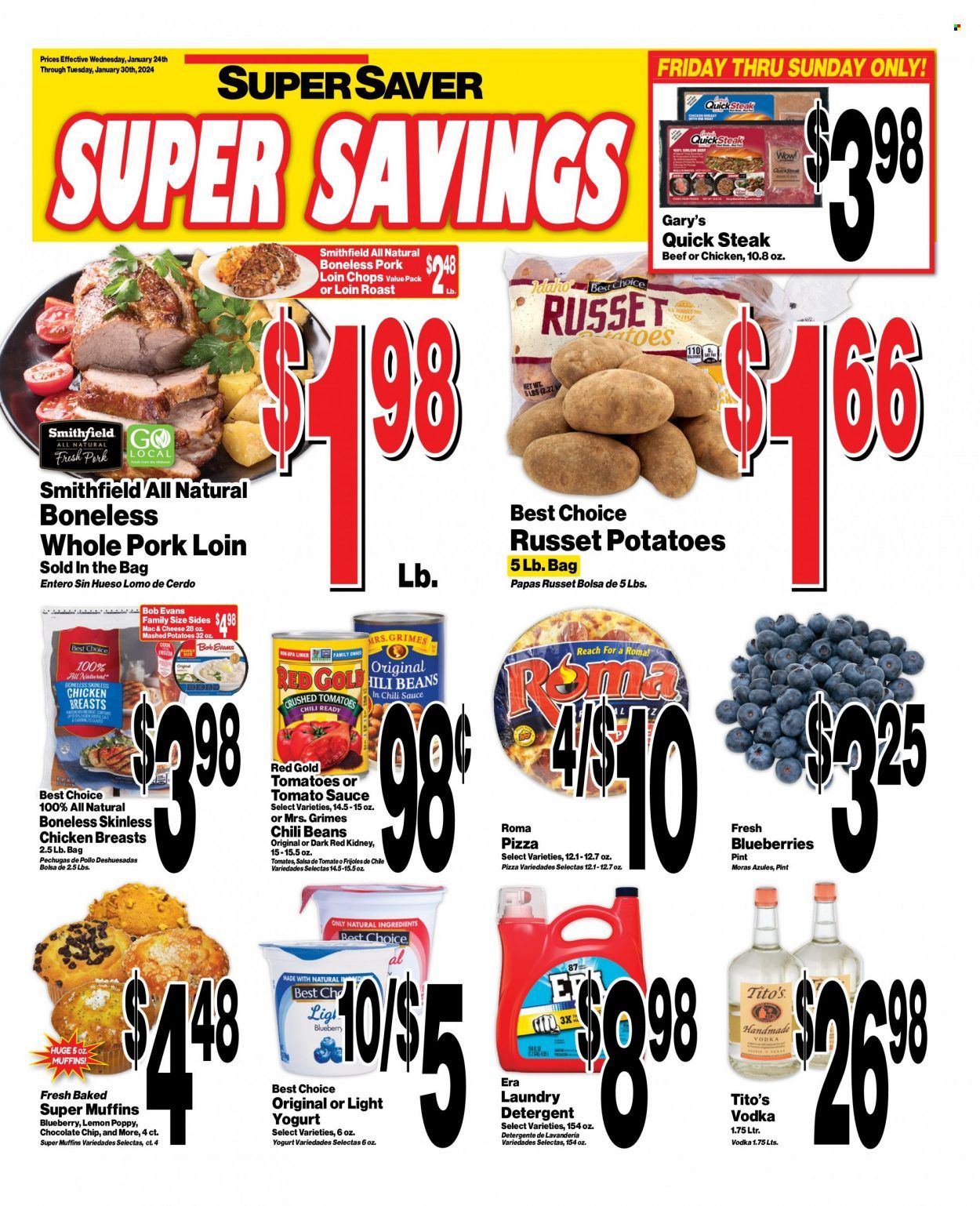 Super Saver Weekly Ad Flyer Specials January 24 to January 30, 2024