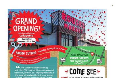 Rouses Markets (LA) Weekly Ad Flyer Specials January 24 to January 31, 2024