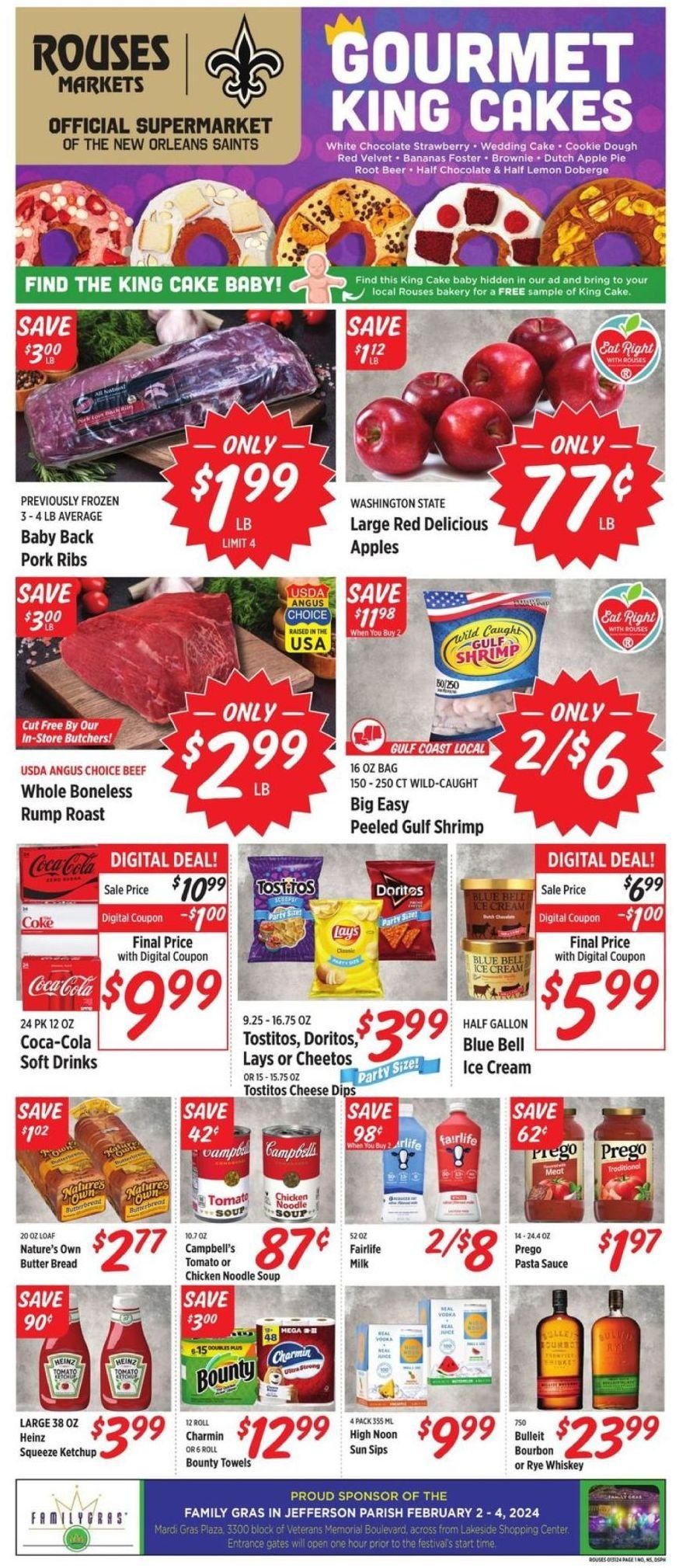 Rouses Markets (LA) Weekly Ad Flyer Specials January 31 to February 7, 2024