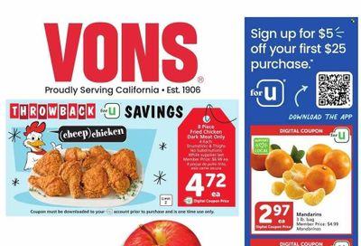 Vons (CA) Weekly Ad Flyer Specials January 31 to February 6, 2024