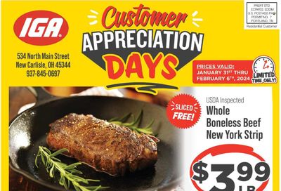 IGA (OH) Weekly Ad Flyer Specials January 31 to February 6, 2024