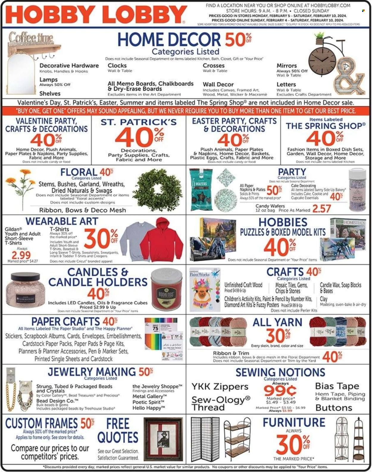 Hobby Lobby Weekly Ad Flyer Specials February 4 to February 10, 2024