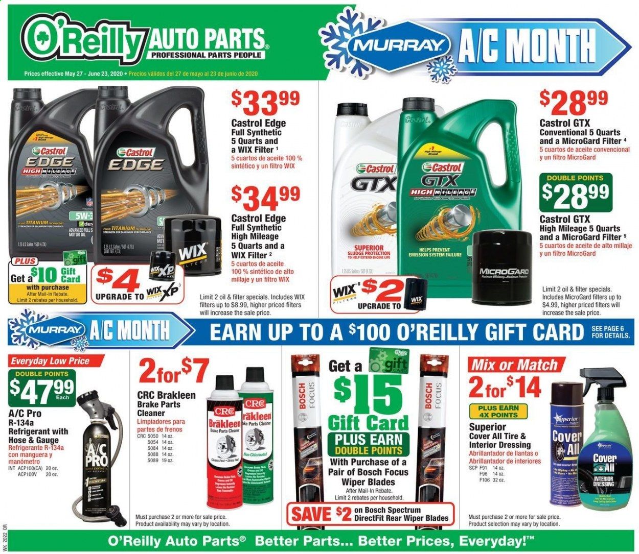 O'Reilly Auto Parts (EN) Weekly Ad & Flyer May 27 to June 23