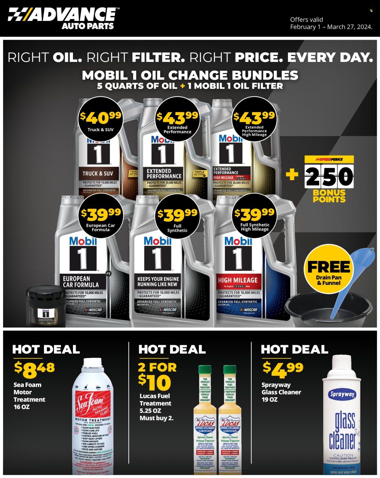 Advance Auto Parts Weekly Ad Flyer Specials February 1 to March 27, 2024