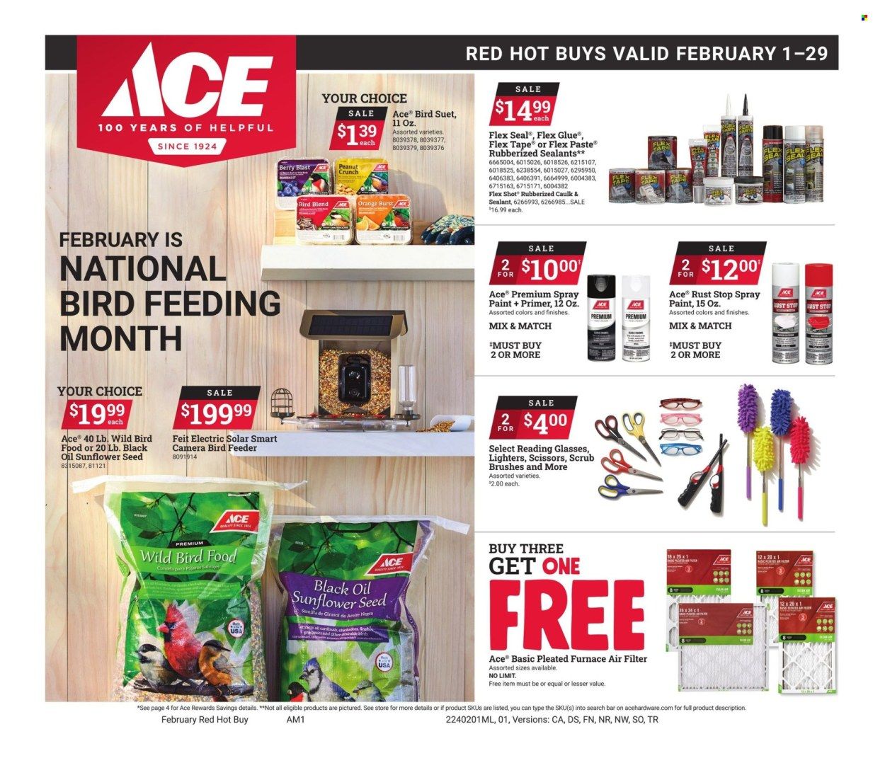 ACE Hardware Weekly Ad Flyer Specials February 1 to February 29, 2024