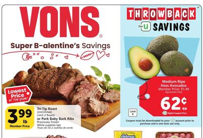 Vons (CA) Weekly Ad Flyer Specials February 7 to February 13, 2024