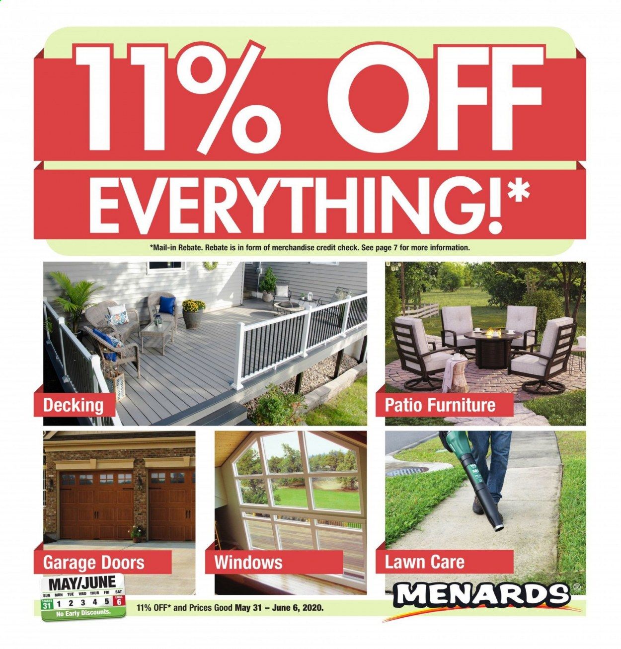 Menards Weekly Ad & Flyer May 31 to June 6