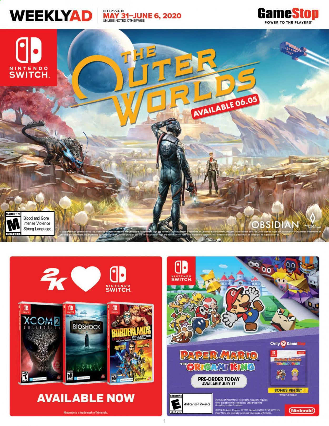 GameStop Weekly Ad & Flyer May 31 to June 6