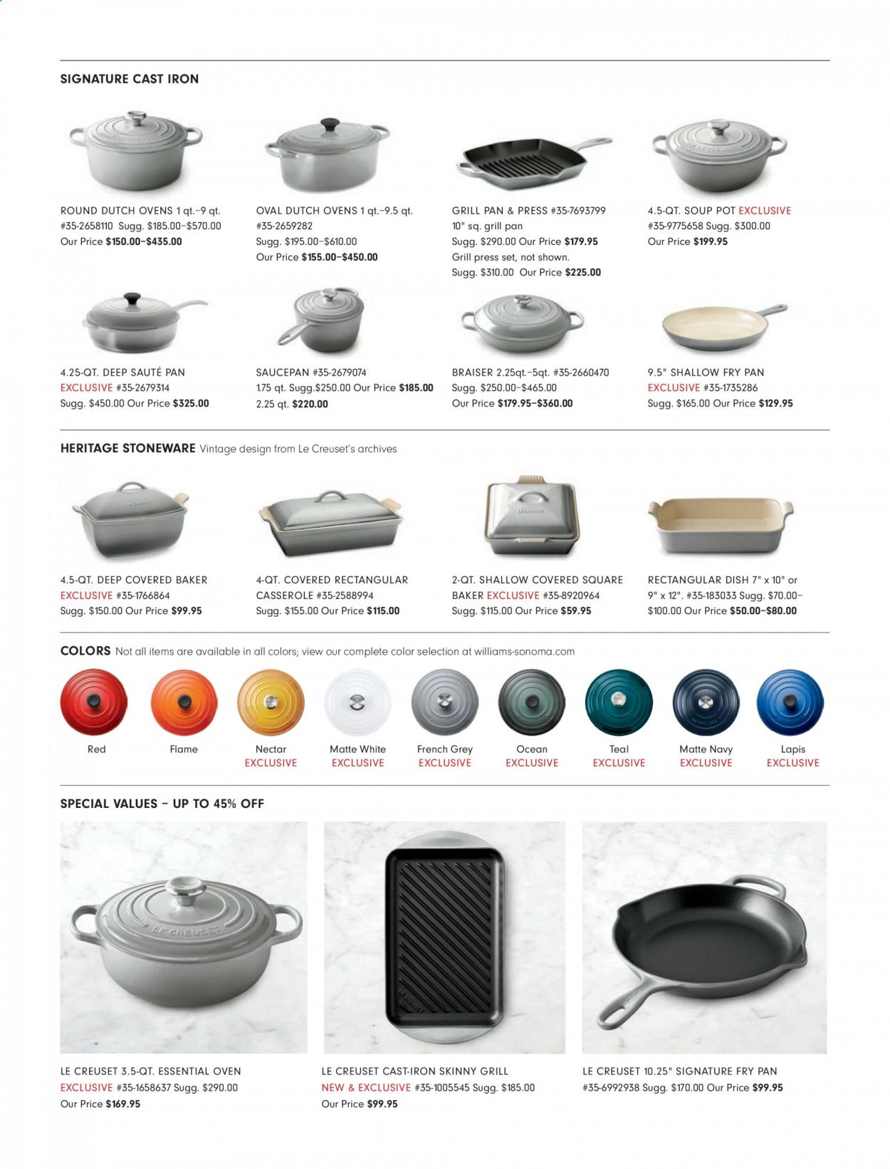 Williams-Sonoma Weekly Ad & Flyer June 1 to 30