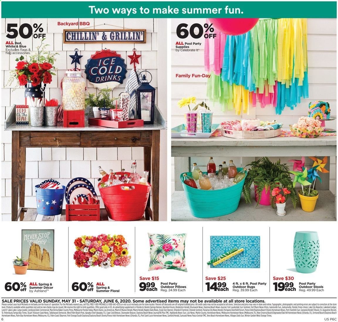 Michaels Weekly Ad & Flyer May 31 to June 6