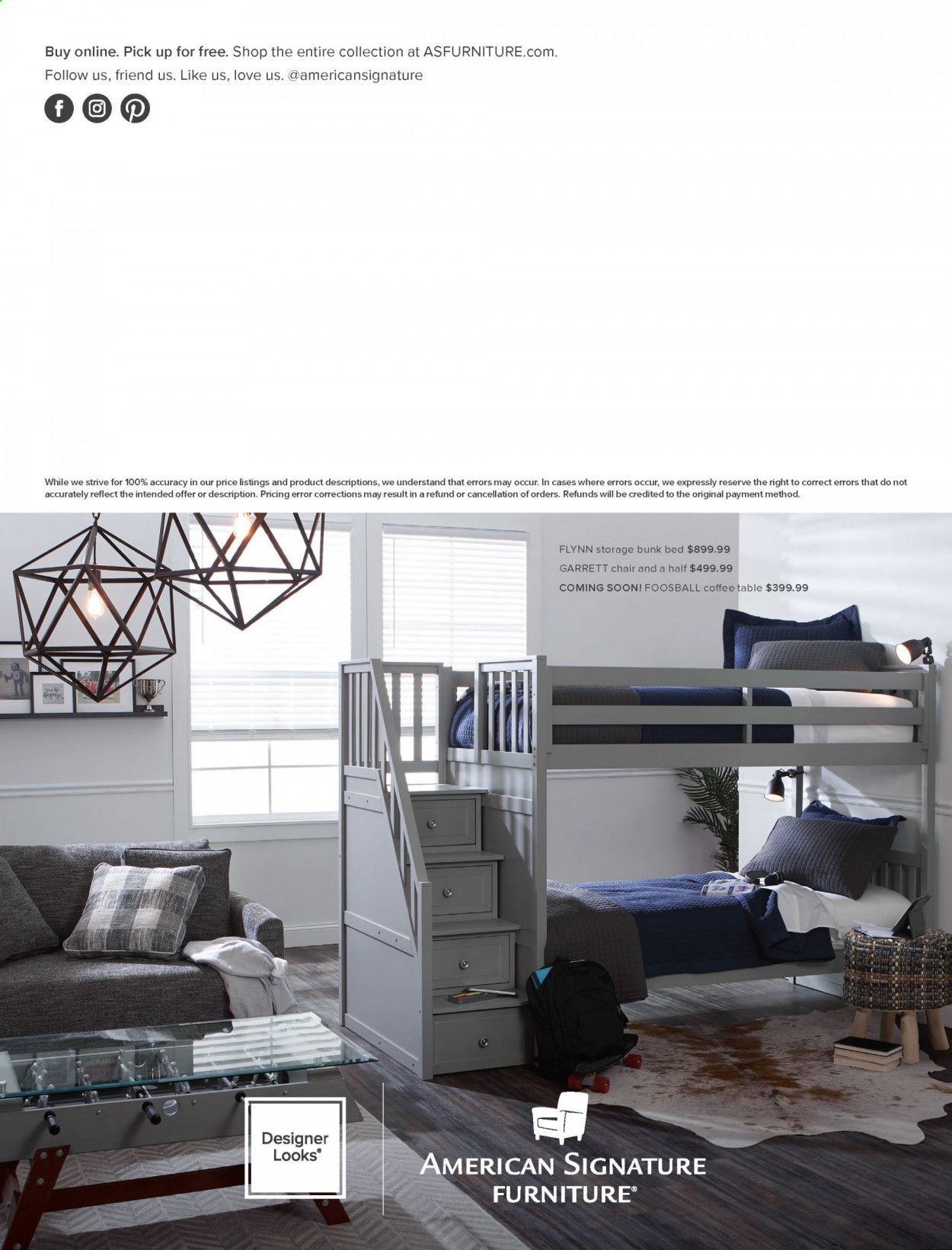 American Signature Furniture Weekly Ad & Flyer June 1 to 15