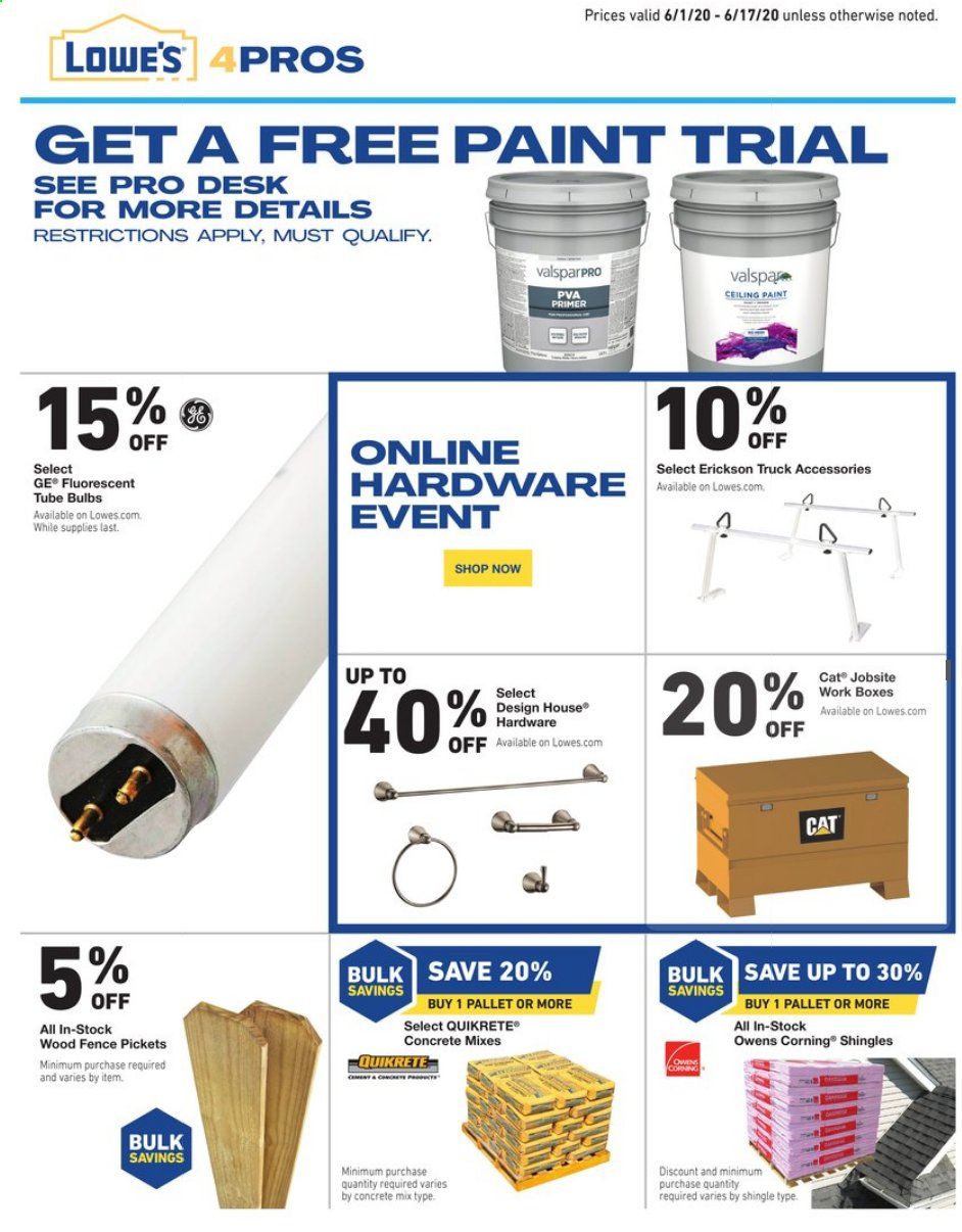 Lowe's Weekly Ad & Flyer June 1 to 17