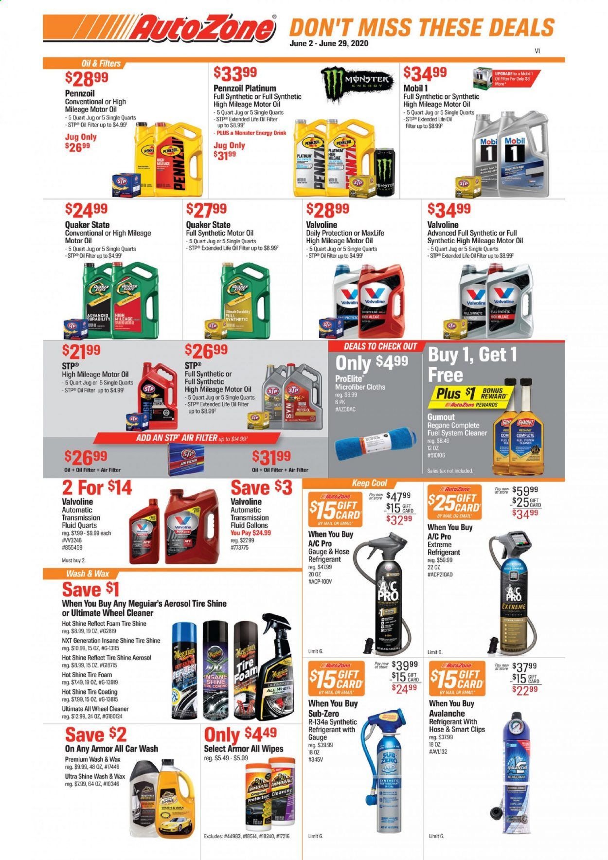 Autozone Weekly Ad & Flyer June 2 to 29