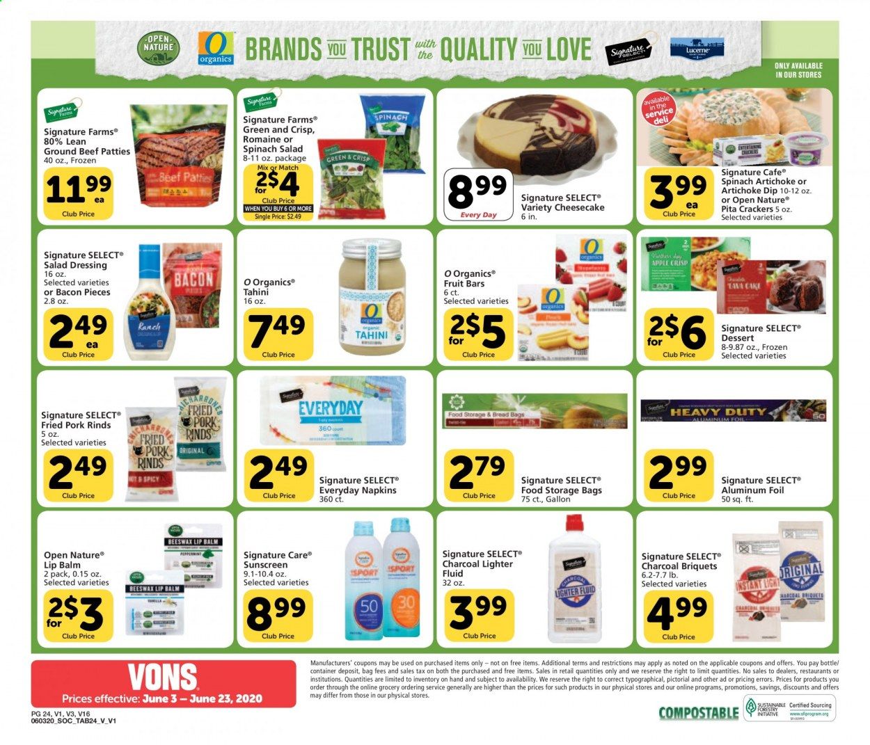 Vons Weekly Ad & Flyer June 3 to 9
