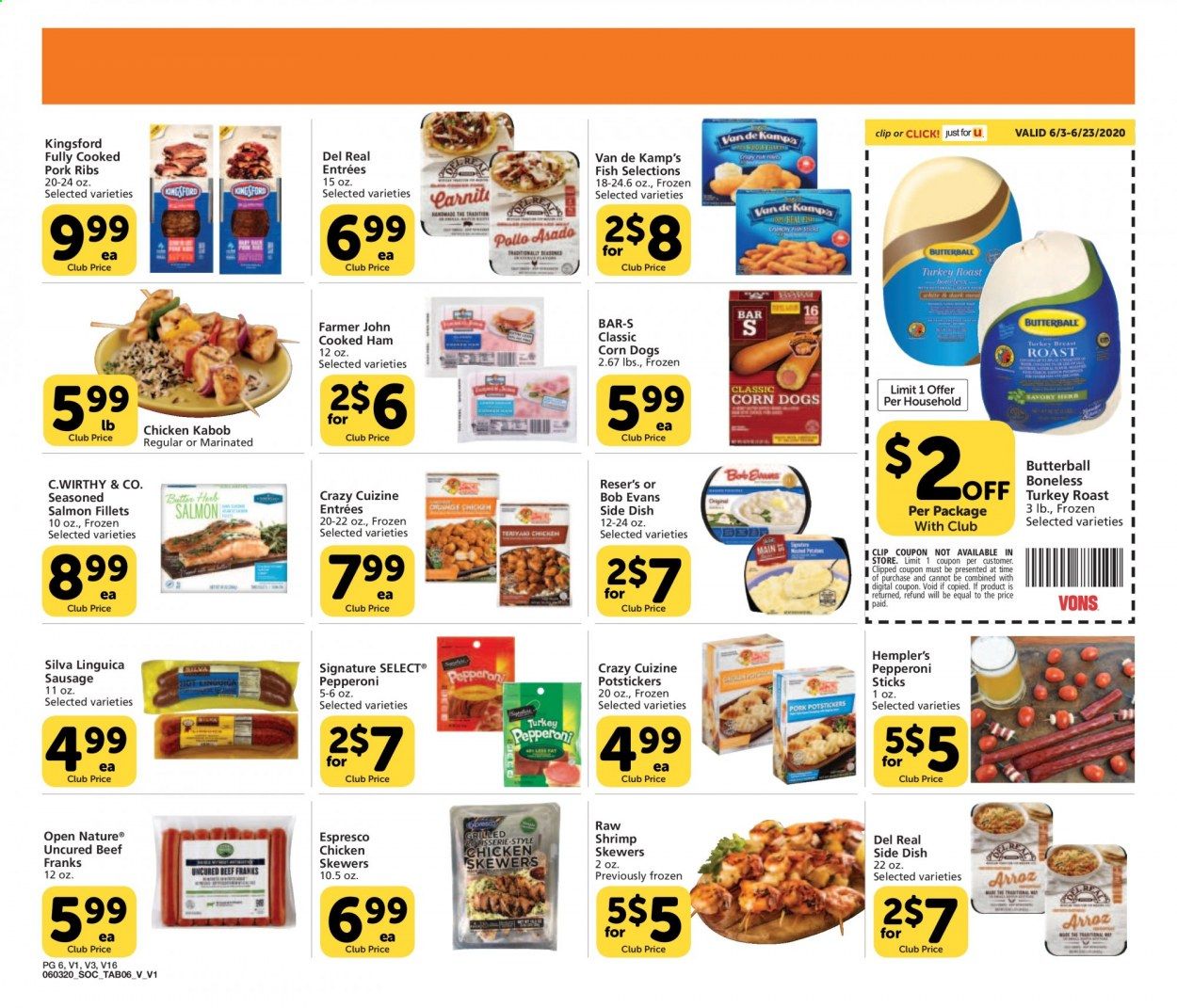 Vons Weekly Ad & Flyer June 3 to 9