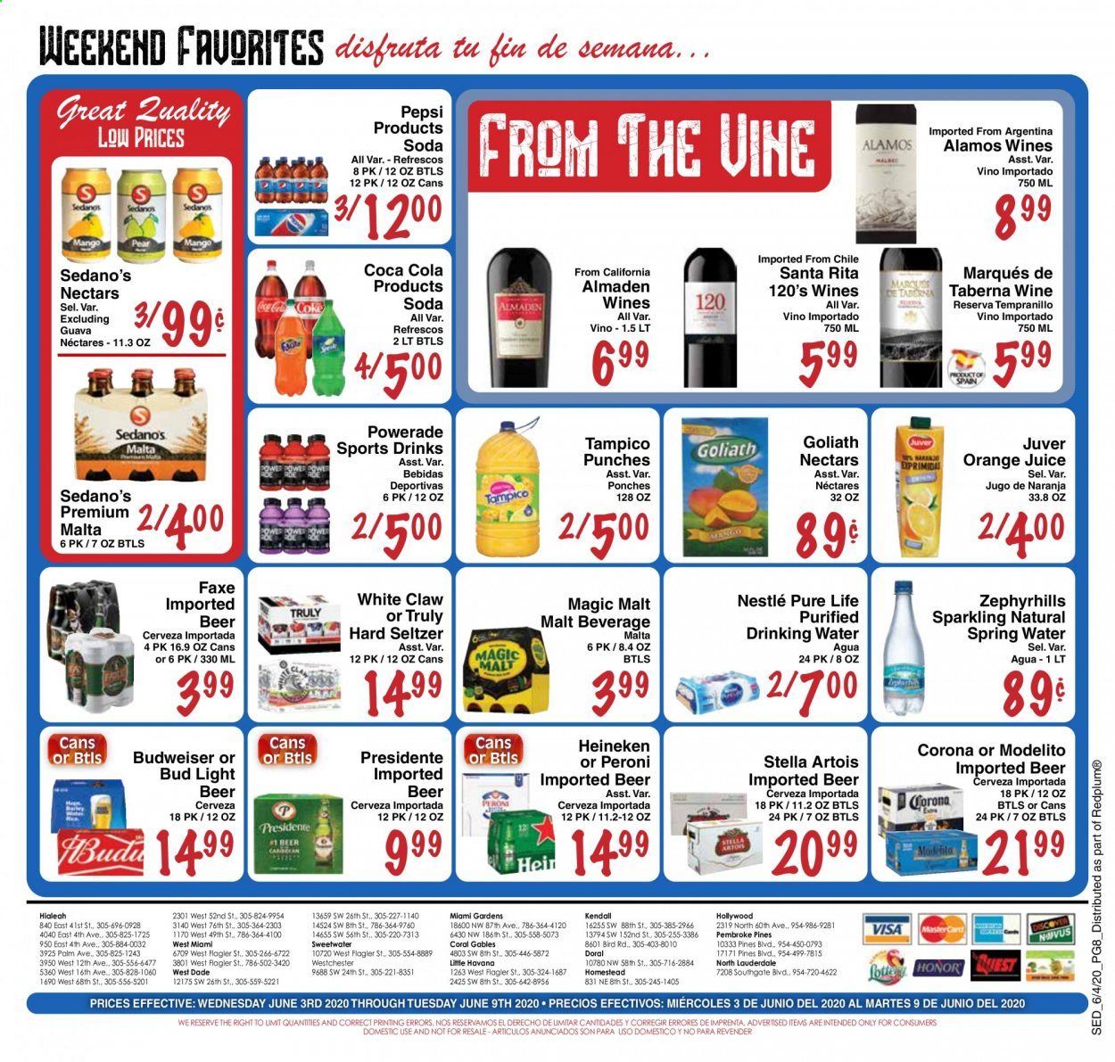 Sedano's Weekly Ad & Flyer June 3 to 9