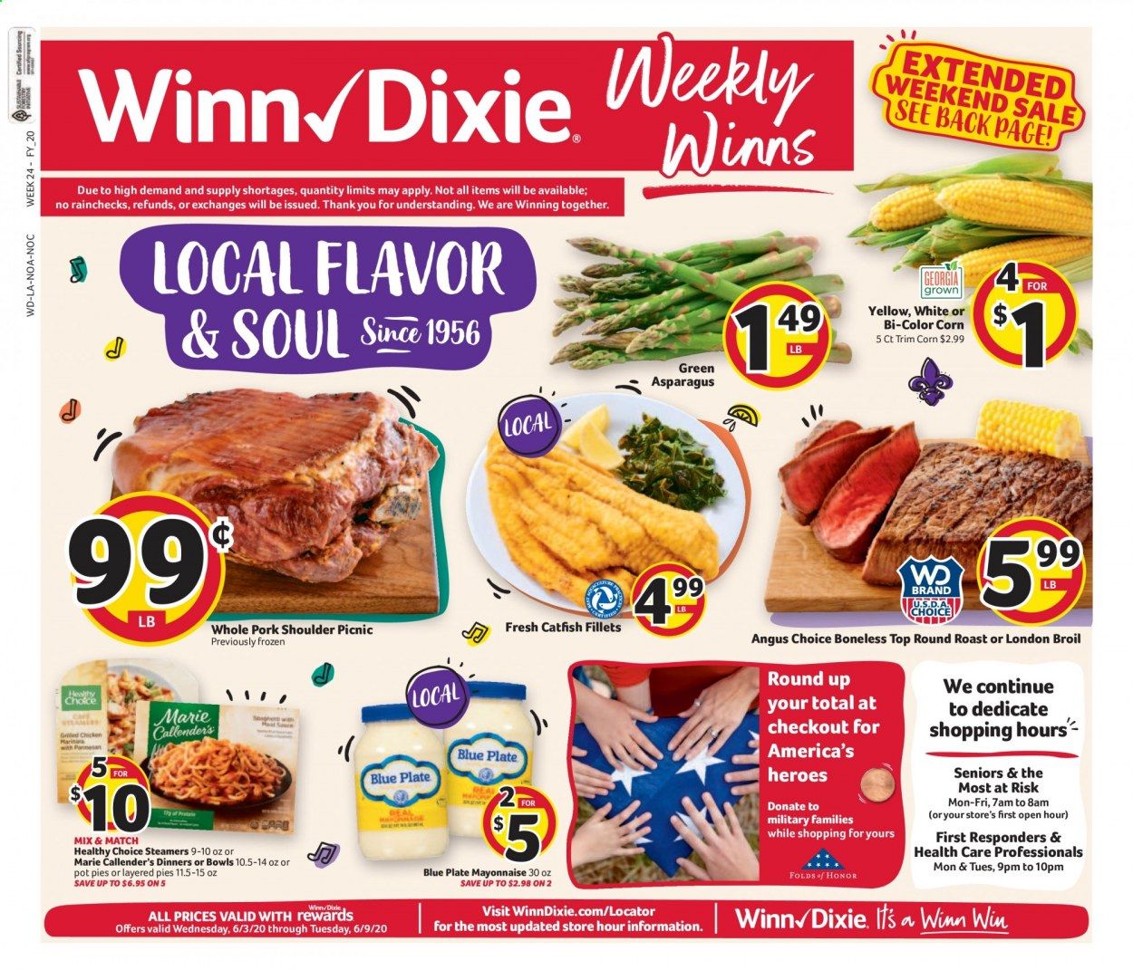 Winn Dixie Weekly Ad & Flyer June 3 to 9