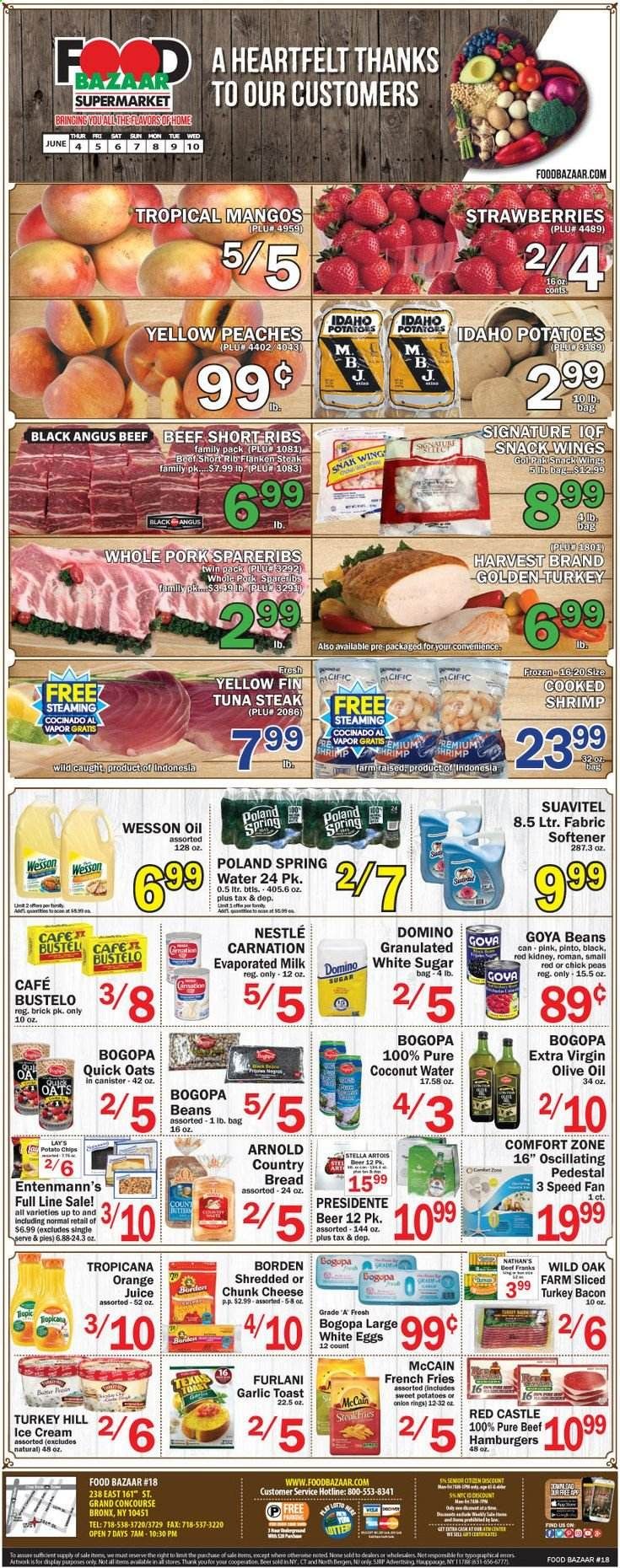 Food Bazaar Weekly Ad & Flyer June 4 to 10