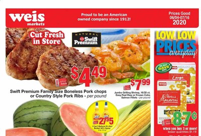 Weis Weekly Ad & Flyer June 4 to July 16