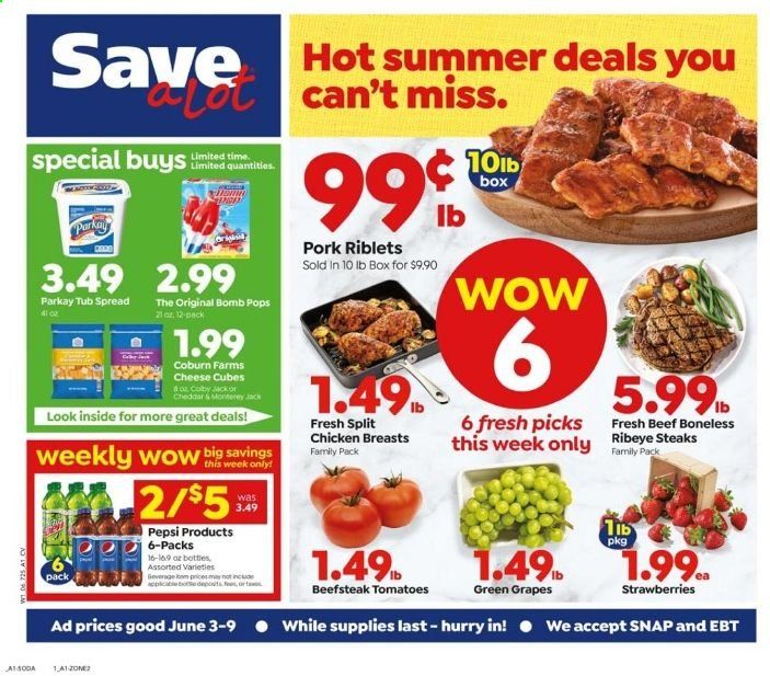 Save a Lot Weekly Ad & Flyer June 3 to 9