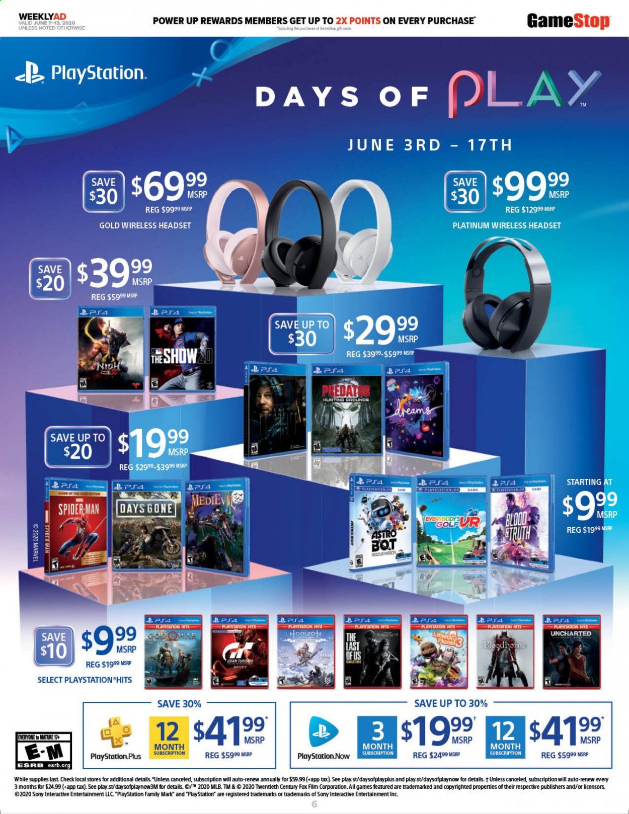GameStop Weekly Ad & Flyer June 7 to 13