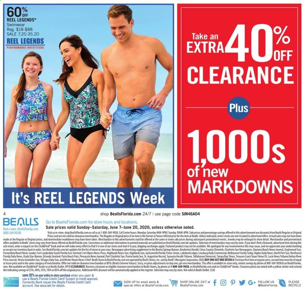 Bealls Florida Weekly Ad & Flyer June 7 to 20