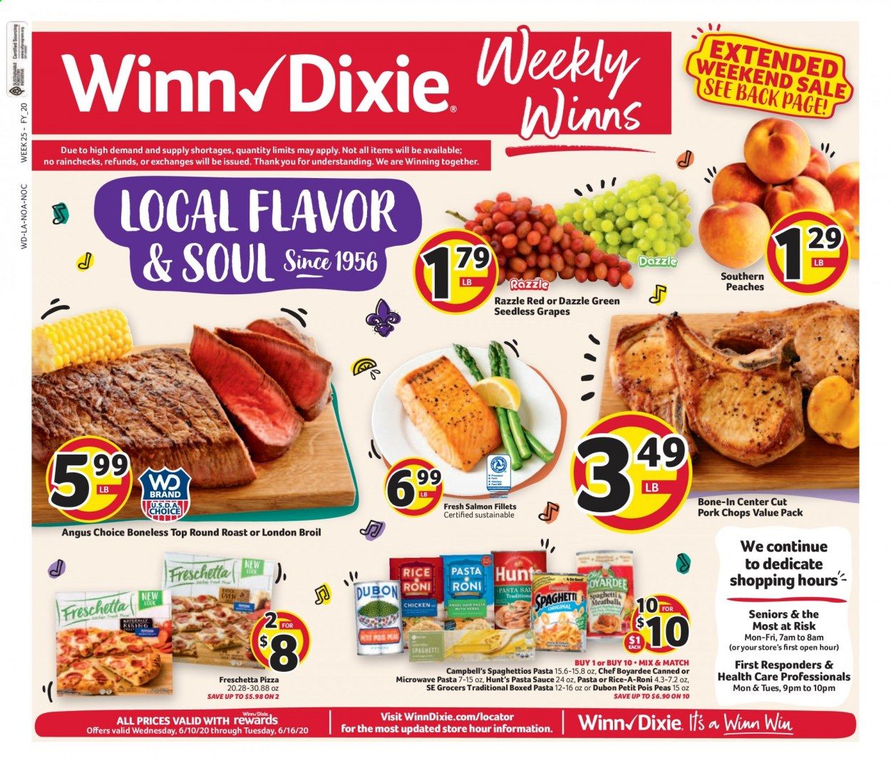 Winn Dixie Weekly Ad & Flyer June 10 to 16