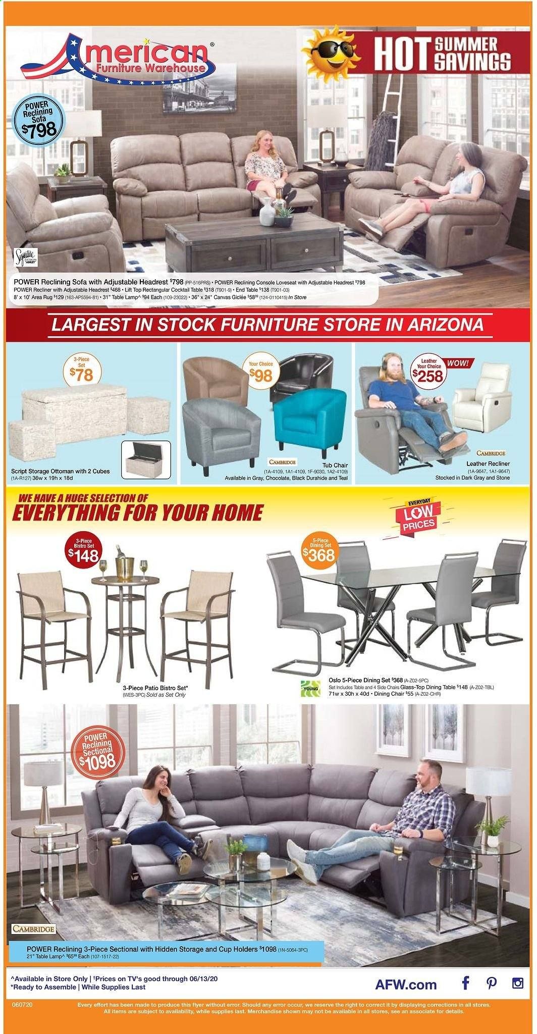 American Furniture Warehouse Weekly Ad & Flyer June 7 to 13
