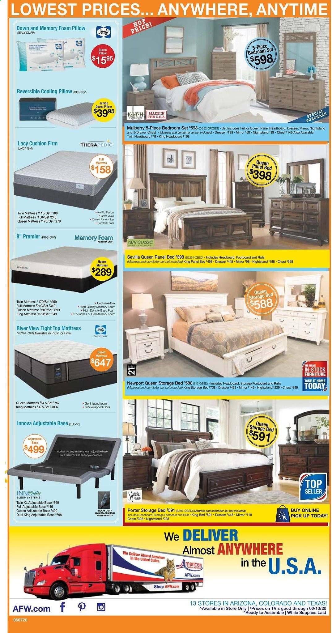 American Furniture Warehouse Weekly Ad & Flyer June 7 to 13