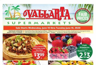Vallarta Weekly Ad & Flyer June 10 to 16
