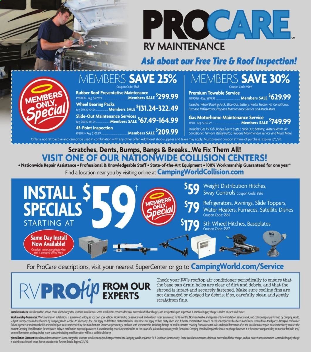 Camping World Weekly Ad & Flyer June 8 to July 5